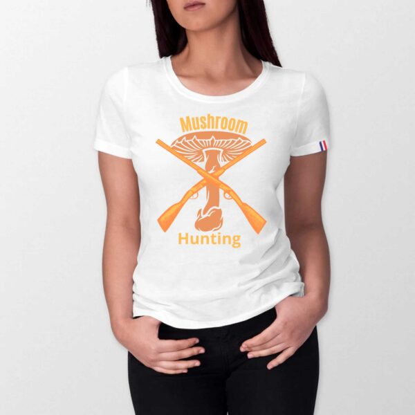 T-shirt Femme Made in France 100% Coton BIO Mushroom hunting