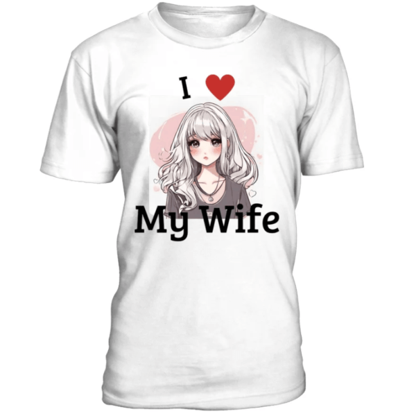 T-Shirt col rond Unisexe I love my wife