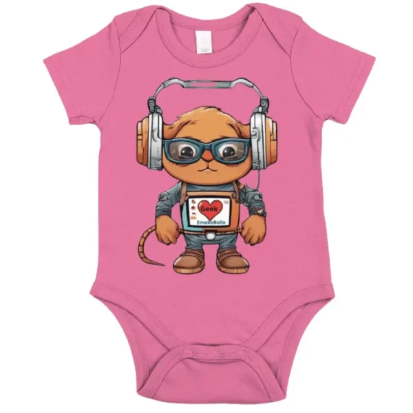 Body Bébé I love geek