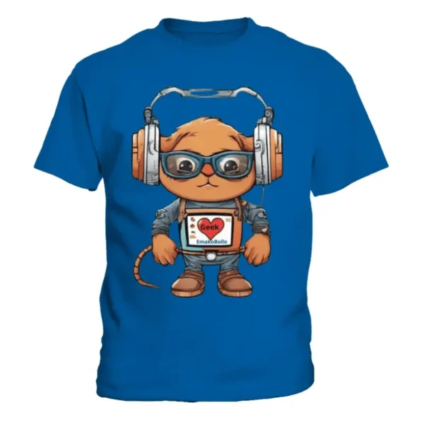 T-Shirt Enfant I love geek