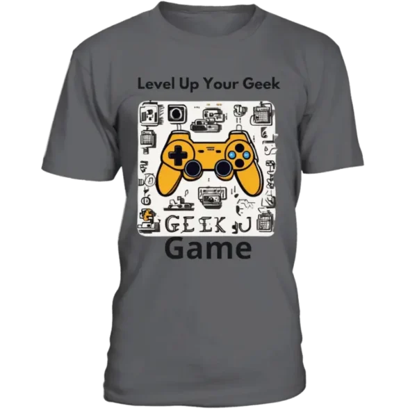 T-Shirt col rond Unisexe Level Up Your Geek Game