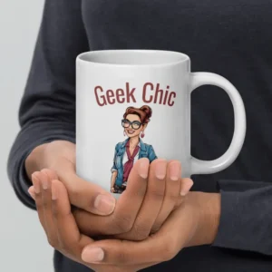 🎮 Découvrez le mug blanc brillant geek chic : L'accessoire ultime du geek qui va révolutionner vos pauses café ! 🚀