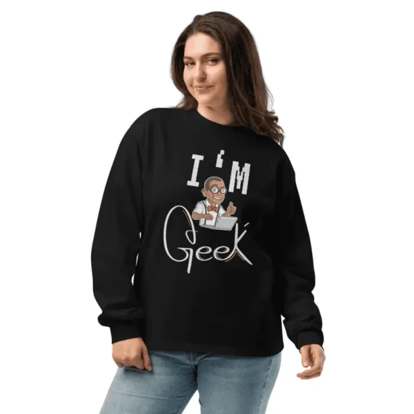 🎮 Élevez votre game avec le haut manche longue femme "I'm Geek" premium 🚀