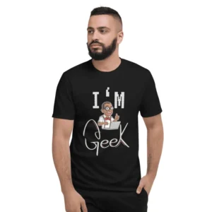 T-shirt col rond manches courtes : Le code secret des geeks dévoilé !