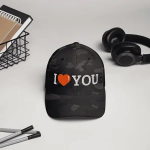 Casquette en Sergé I love you multicam black