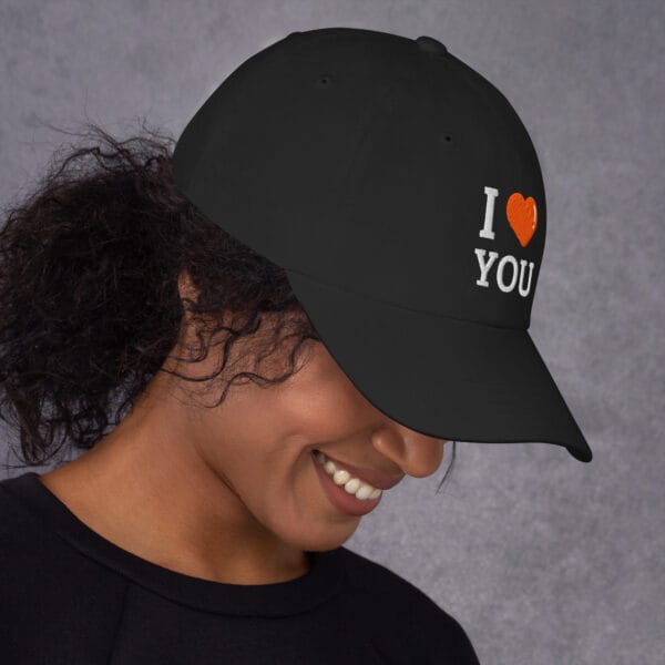 Casquette Baseball Originale I Love You : Ajustement parfait, look tendance. – Image 3