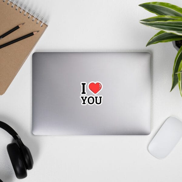 Autocollants découpés sur mesure I love you : Exprimez votre amour avec un sticker sur mesure. – Image 4