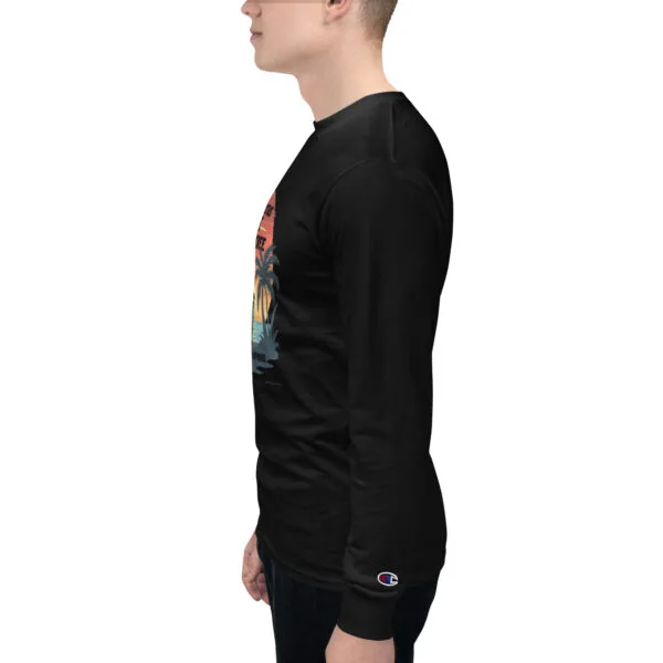 T-shirt à Manches Longues Champion pour Homme "Si tu n'existais pas je t'aurais créé" : le style ultime pour vous ! – Image 3