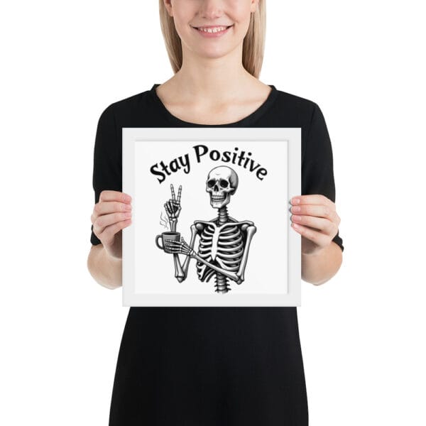 Affiche Encadrée "Stay Positive" : le moyen idéal pour exprimer votre optimisme. – Image 3