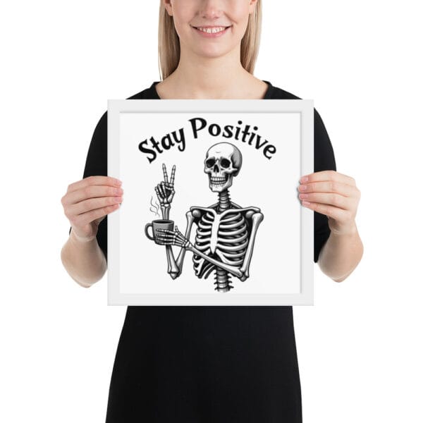 Affiche Encadrée "Stay Positive" : le moyen idéal pour exprimer votre optimisme. – Image 4