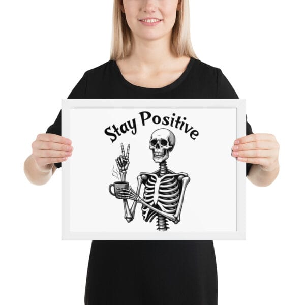 Affiche Encadrée "Stay Positive" : le moyen idéal pour exprimer votre optimisme. – Image 5