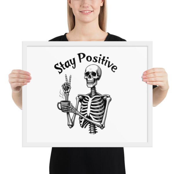 Affiche Encadrée "Stay Positive" : le moyen idéal pour exprimer votre optimisme. – Image 9