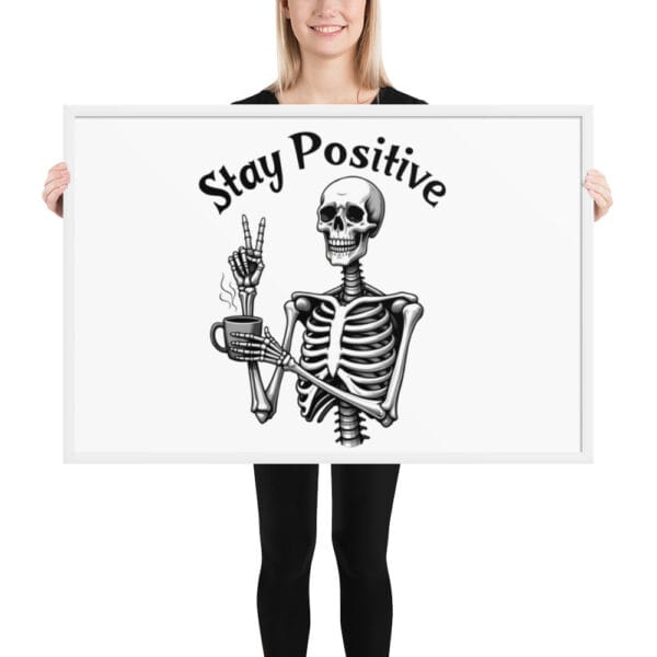 Affiche Encadrée "Stay Positive" : le moyen idéal pour exprimer votre optimisme. – Image 12