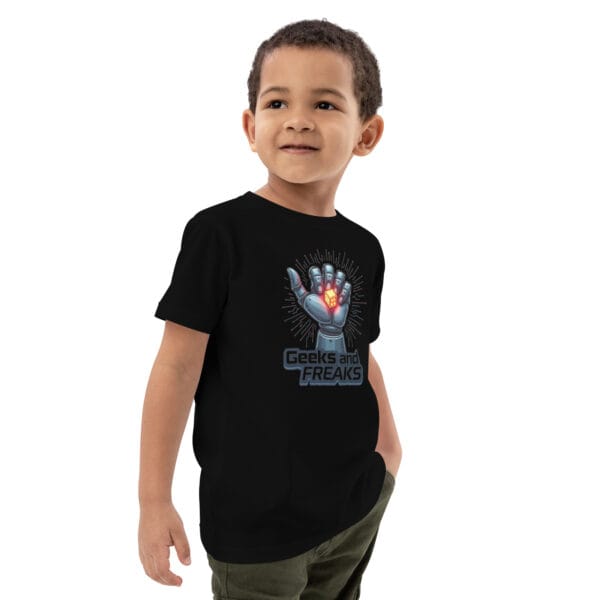 T-shirt en coton bio enfant geek : Original et confortable, idéal pour les enfants créatifs. – Image 2