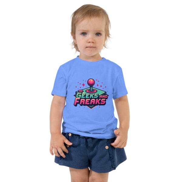 T-shirt à Manches Courtes pour Enfant en Bas Âge Retro Arcade : Le look rétro gaming pour les petits ! – Image 2