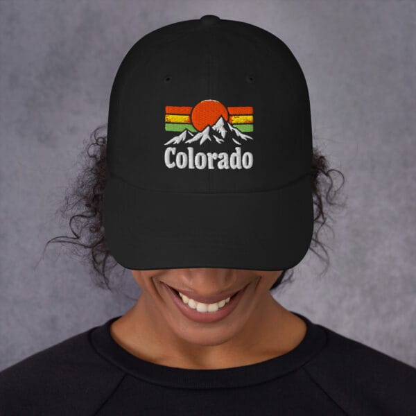 casquette de baseball colorado noir