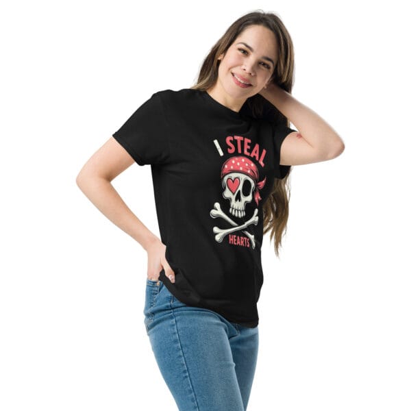 T-shirt classique unisexe pirate love – Image 5