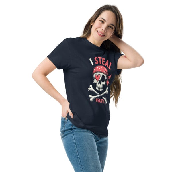 T-shirt classique unisexe pirate love – Image 8