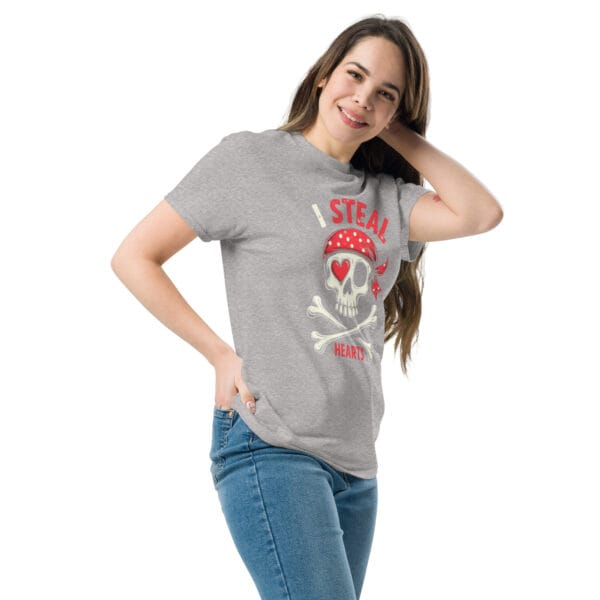 T-shirt classique unisexe pirate love – Image 11