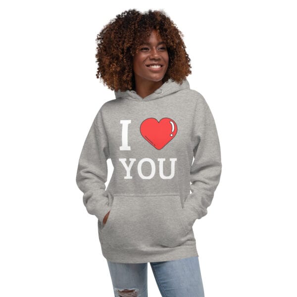 Sweat à Capuche Unisexe I love you – Image 26