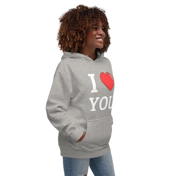 Sweat à Capuche Unisexe I love you – Image 29