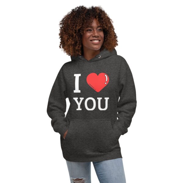 Sweat à Capuche Unisexe I love you – Image 16