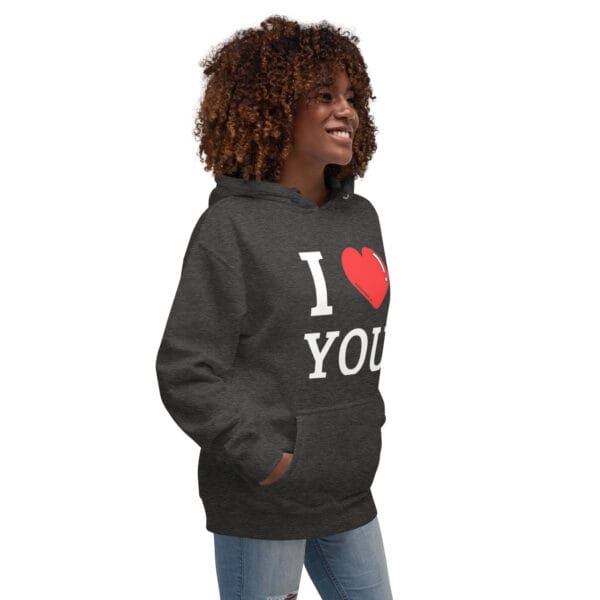 Sweat à Capuche Unisexe I love you – Image 19