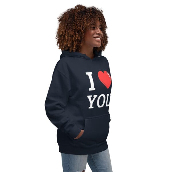 Sweat à Capuche Unisexe I love you – Image 9