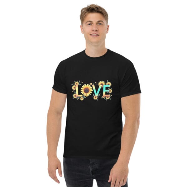 T-shirt classique unisexe Floral love