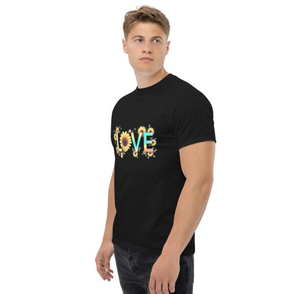 T-shirt classique unisexe Floral love – Image 10