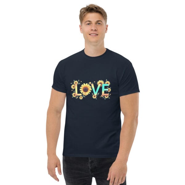 T-shirt classique unisexe Floral love – Image 13