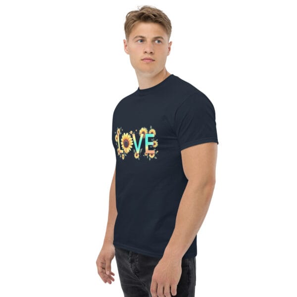 T-shirt classique unisexe Floral love – Image 16