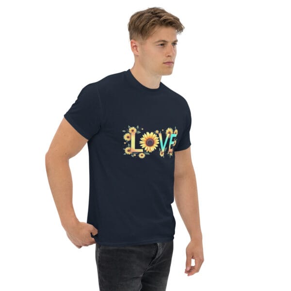 T-shirt classique unisexe Floral love – Image 18