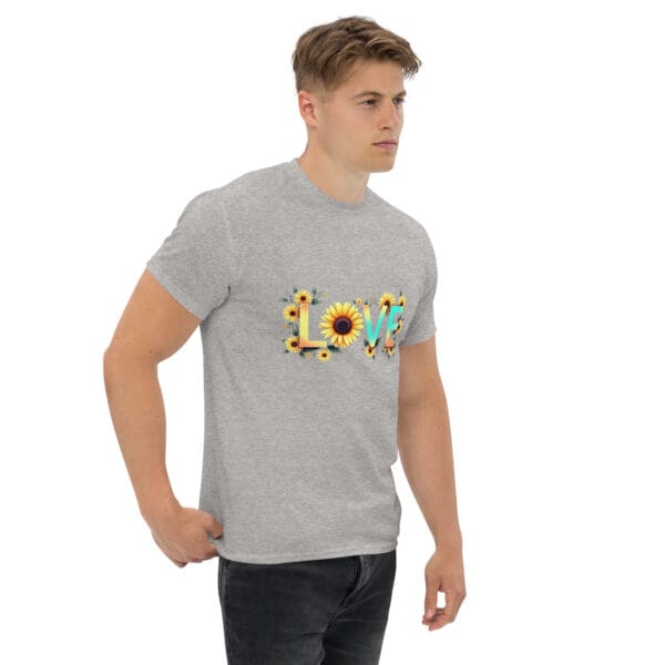 T-shirt classique unisexe Floral love – Image 24